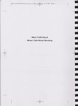 What I Talk About When I Talk About Running by Haruki  Murakami